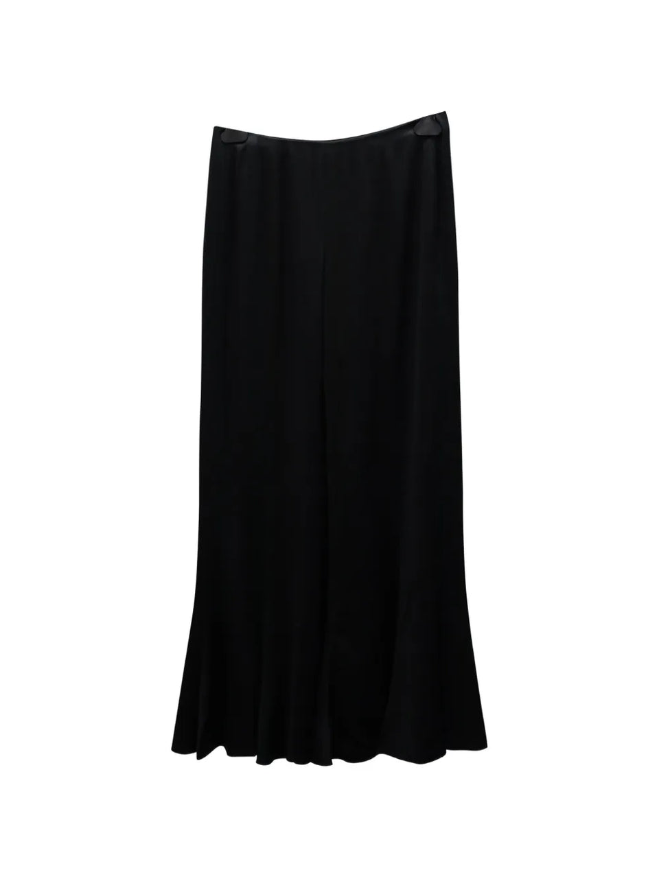 wide-leg satin trousers