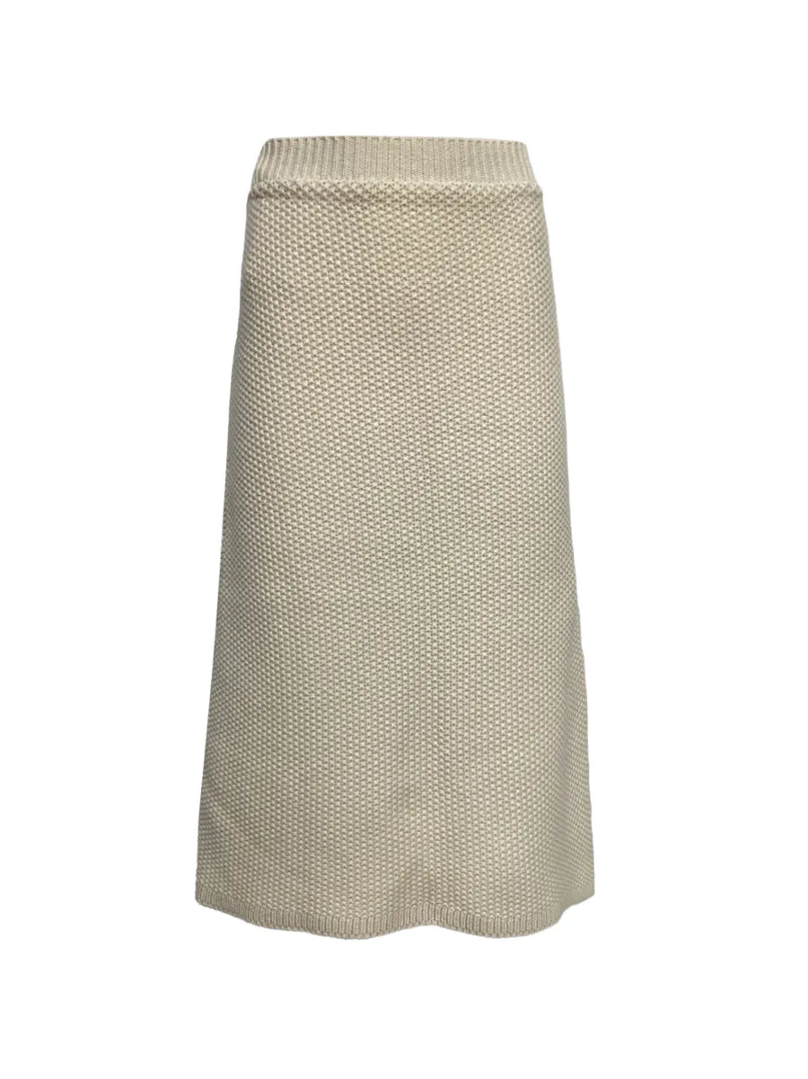 knitted midi skirt