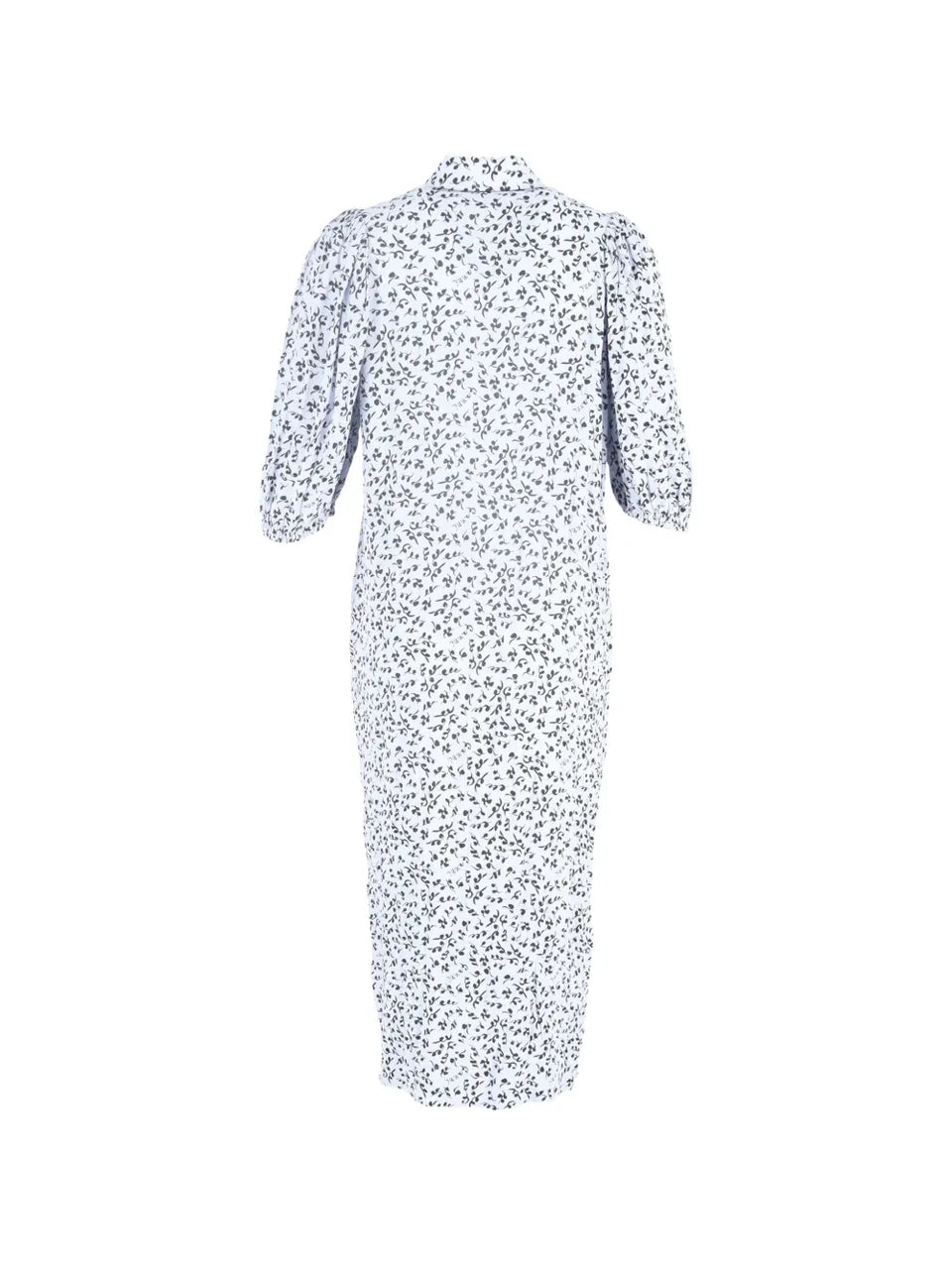 printed button-down shirt dress
