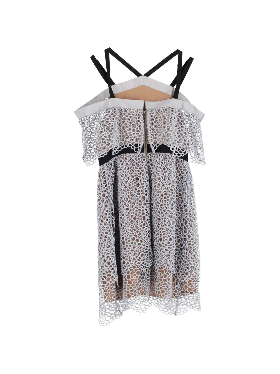 floral-detail mini dress