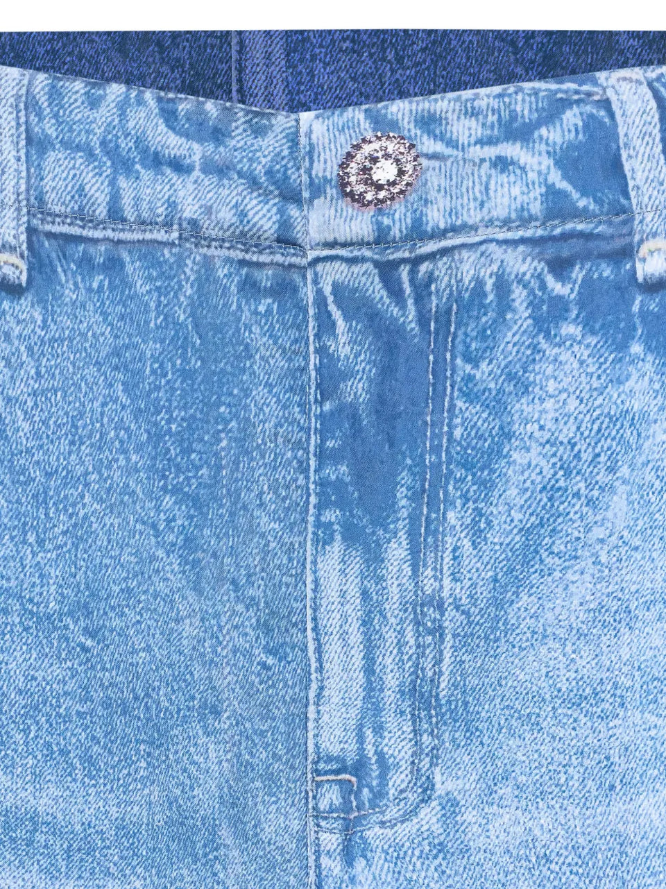 denim-effect trousers