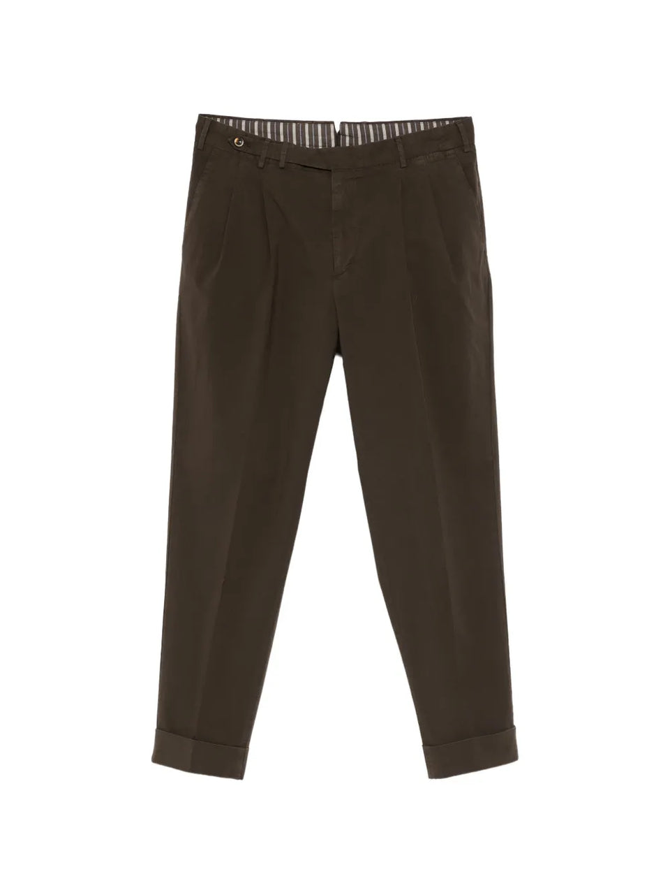 pleated cuffed trousers