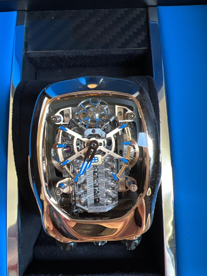 Jacob & Co.and Co Bugatti Chiron tourbillon Full set box and papers