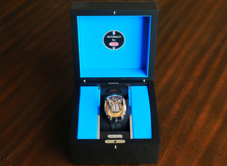 Jacob & Co.and Co Bugatti Chiron tourbillon Full set box and papers