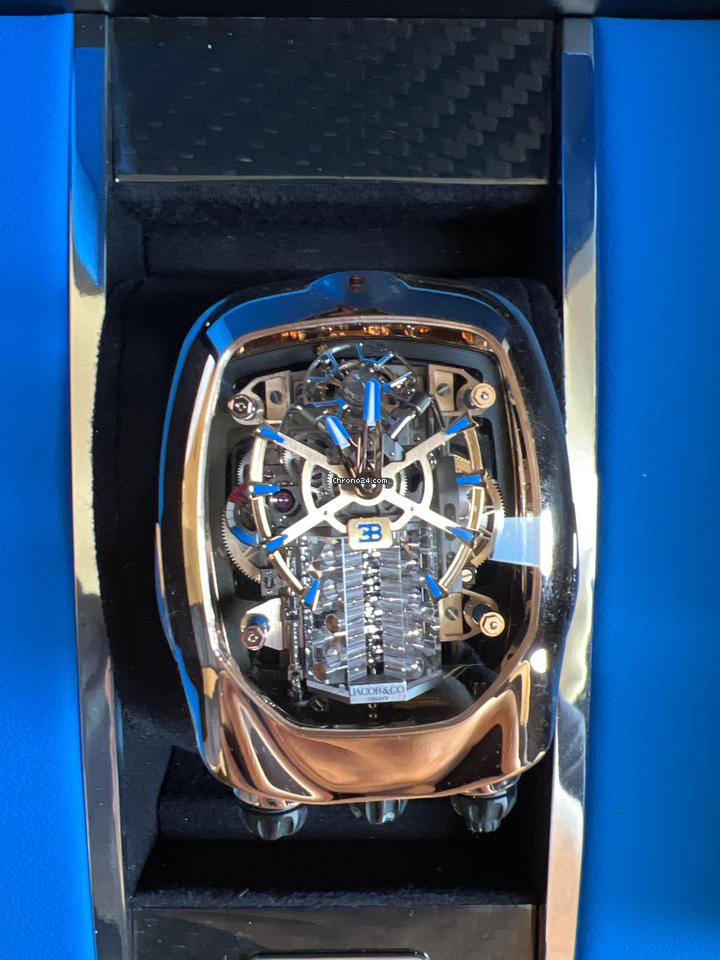 Jacob & Co.and Co Bugatti Chiron tourbillon Full set box and papers