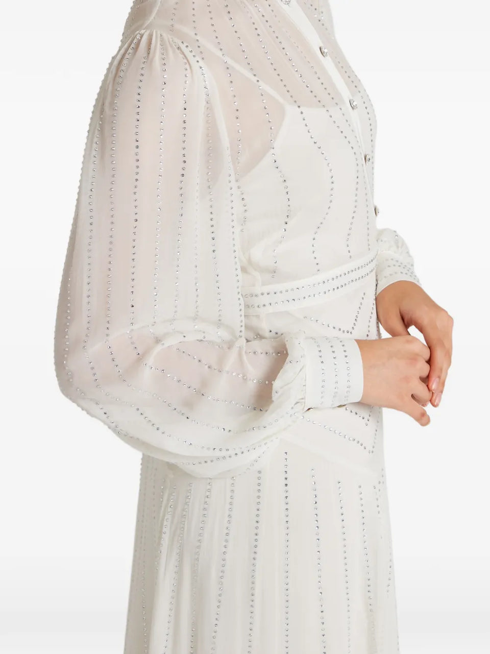 Villanelle buttoned long-sleeve maxi dress