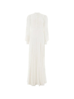 Villanelle buttoned long-sleeve maxi dress