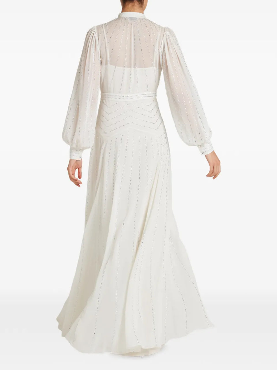 Villanelle buttoned long-sleeve maxi dress