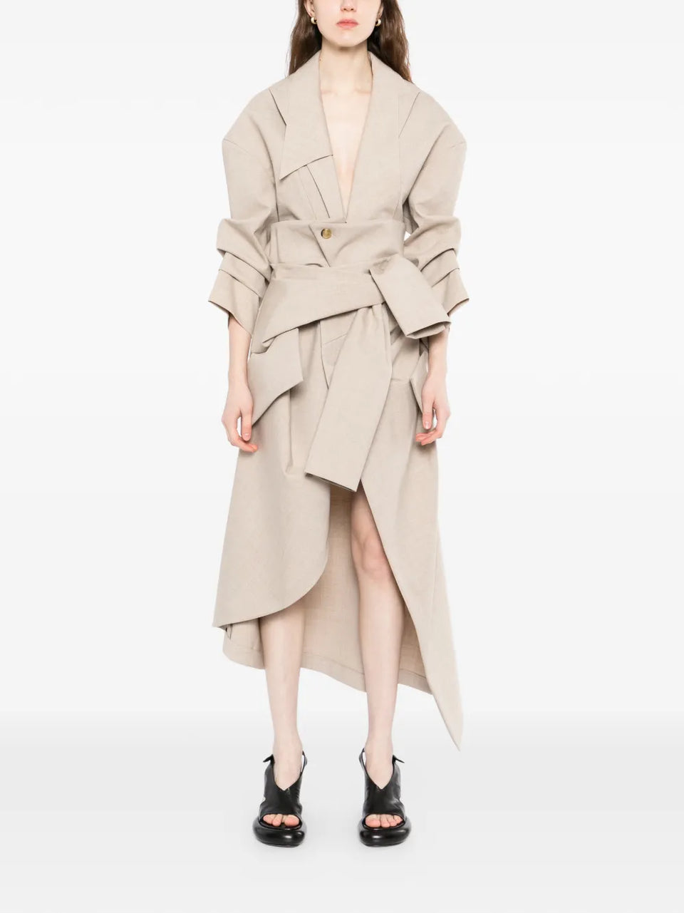 shirt-collar tailored bodysuit