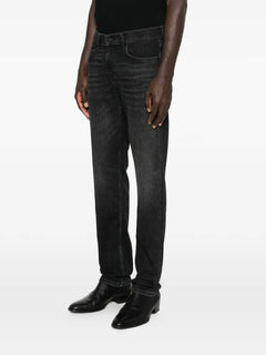 black slim jeans