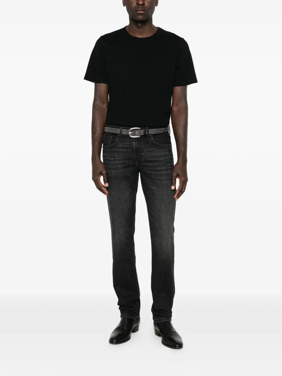 black slim jeans