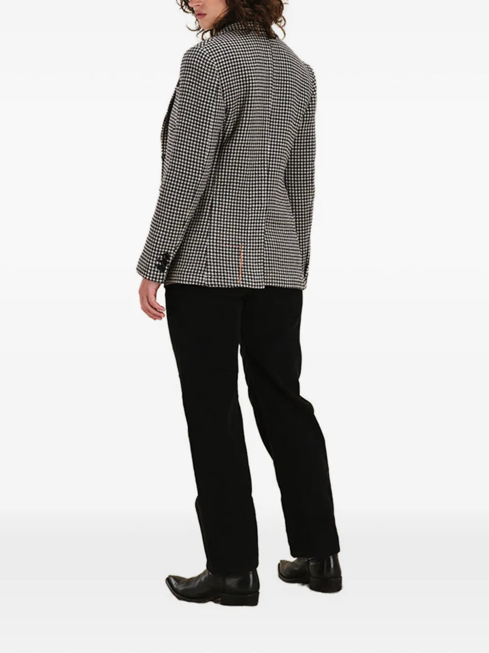 Benjamin houndstooth-pattern single-breasted blazer