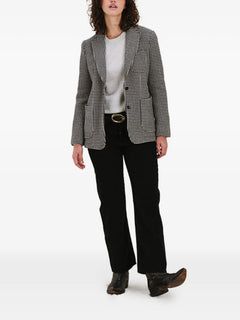 Benjamin houndstooth-pattern single-breasted blazer