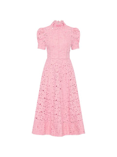 Kitsu high-neck midi dress