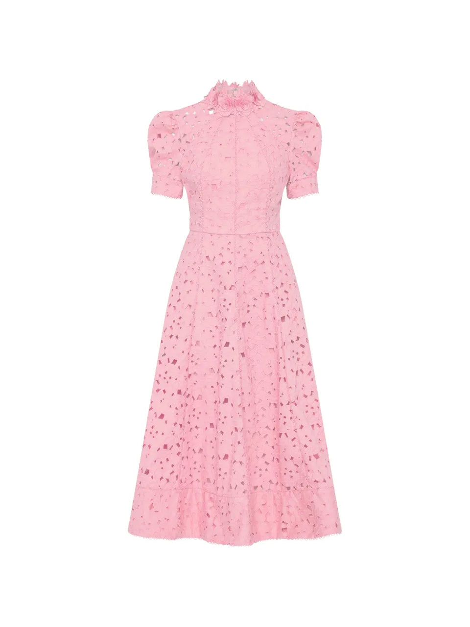 Kitsu high-neck midi dress