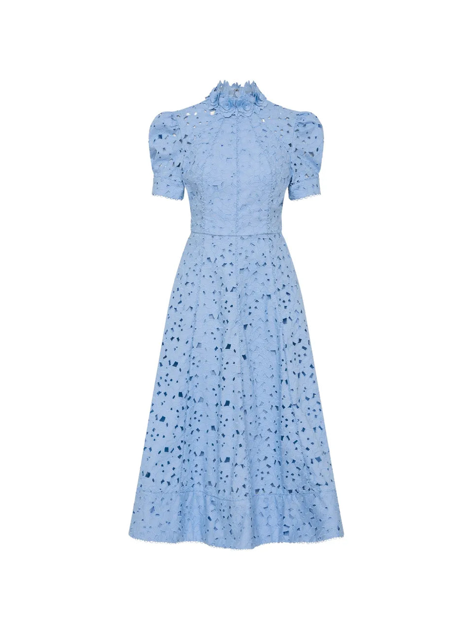 Kitsu high-neck midi dress