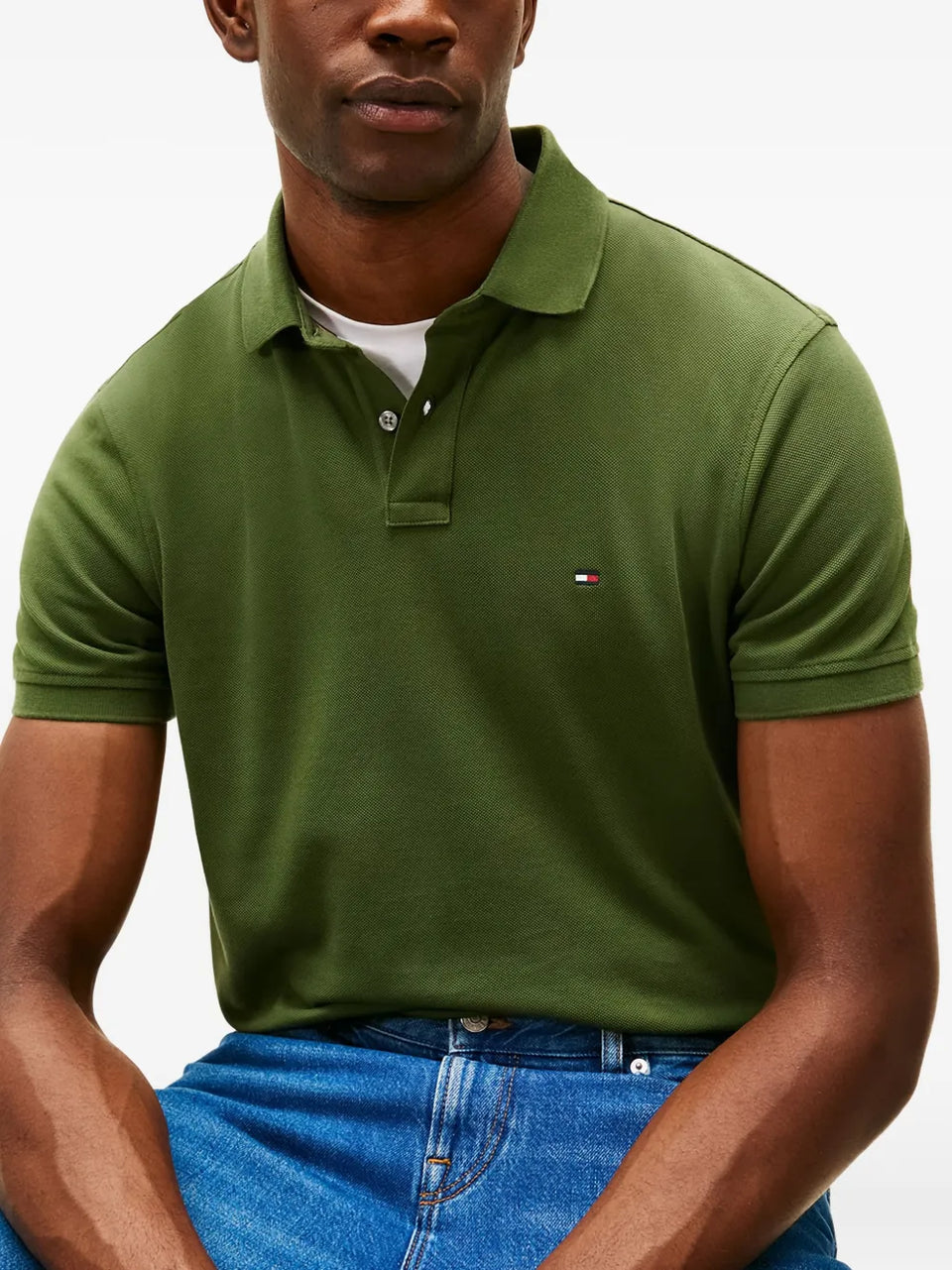 chest-logo polo shirt