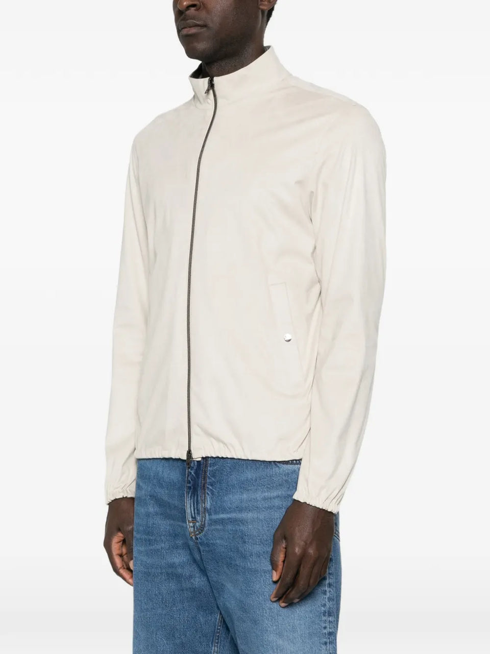 zip-up long-sleeve jacket