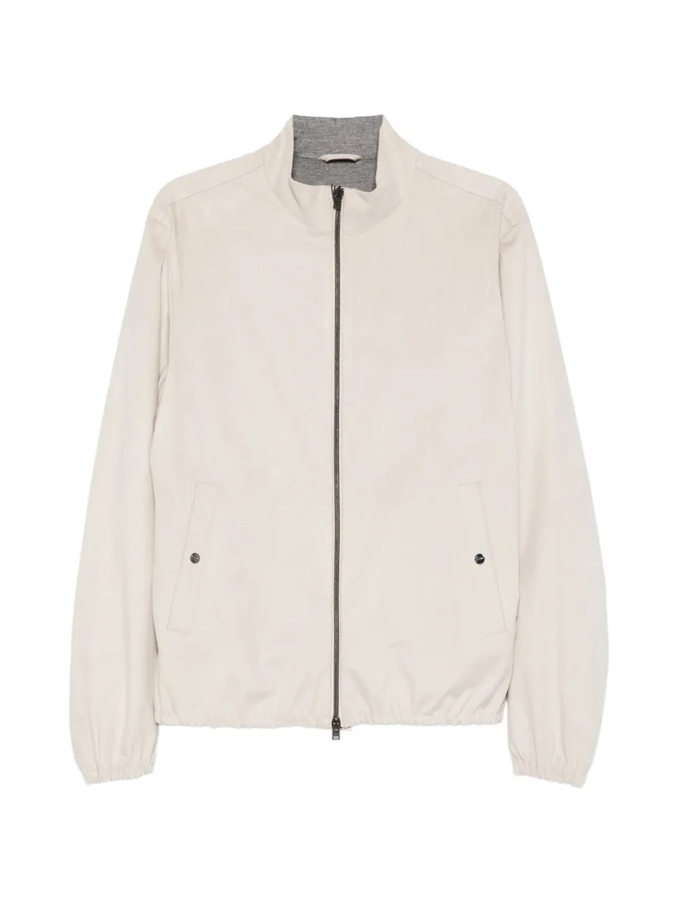zip-up long-sleeve jacket