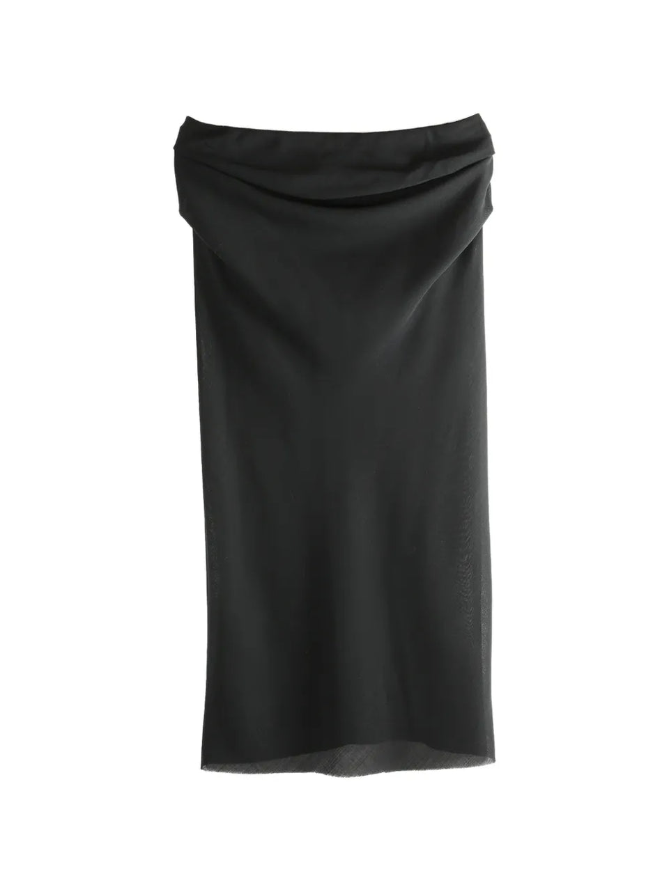 draped midi skirt