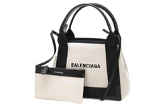 Balenciaga Navy Cabas Tote Bag Xs Light Beige Black