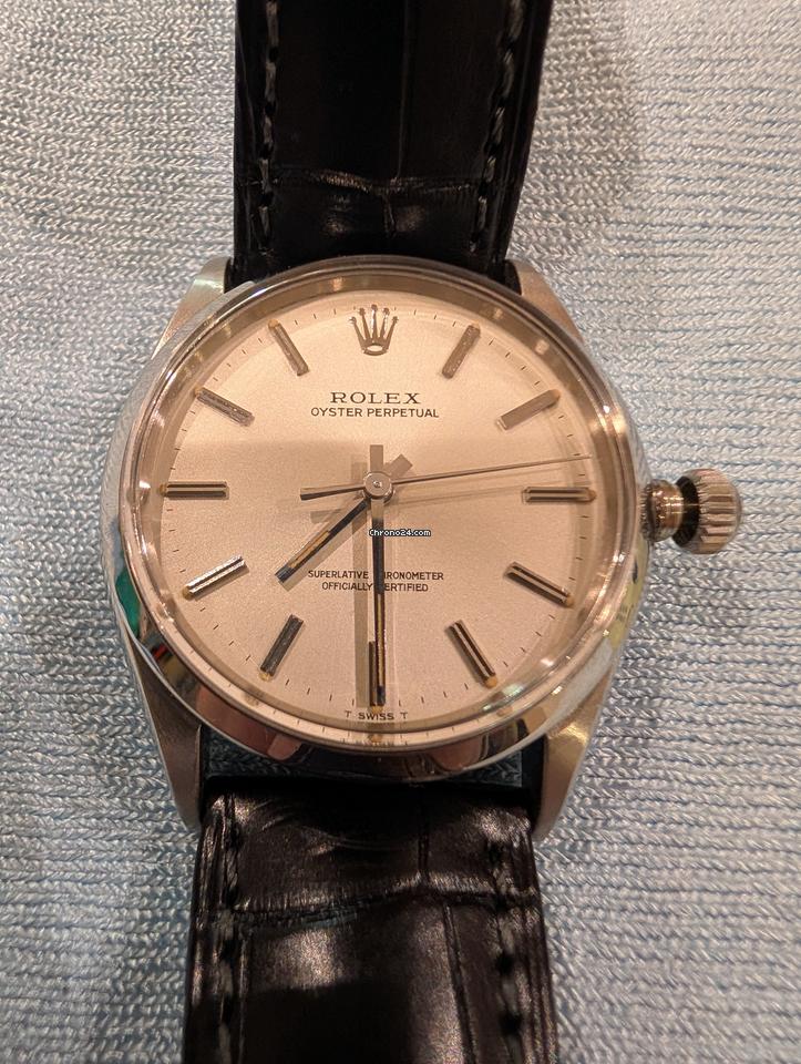 Rolex | Oyster Perpetual | 1003 | 34 x 39 mm | Alligator skin | Automatic