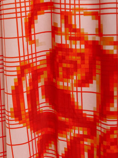 checked graphic trousers