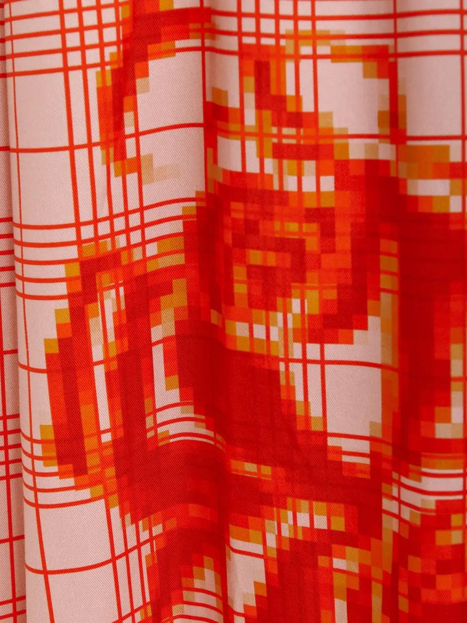 checked graphic trousers