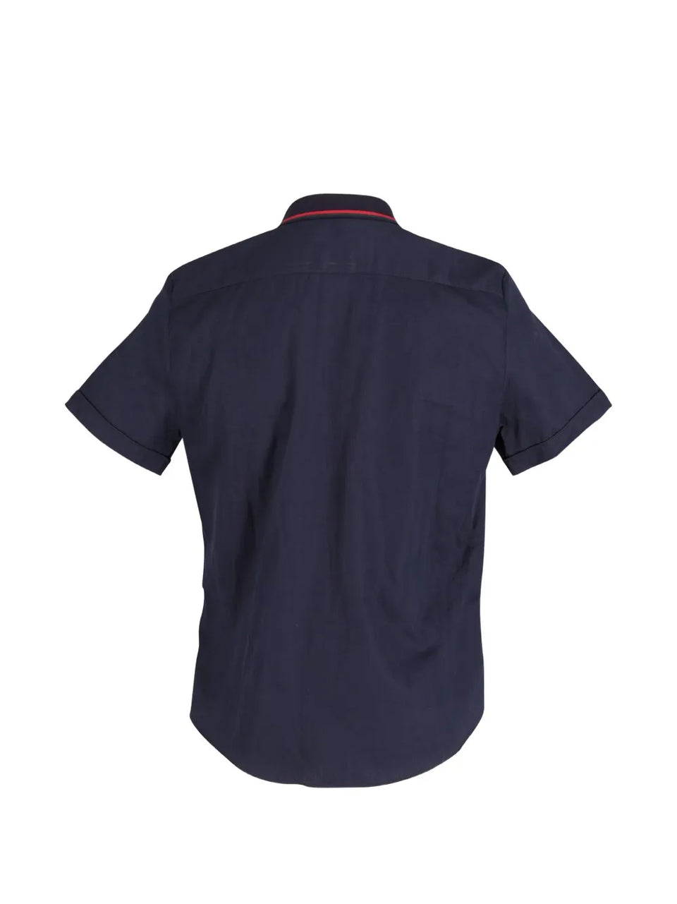 collar-striped buttoned shirt
