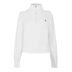 Cable 1/4 Zip Knitted Top
