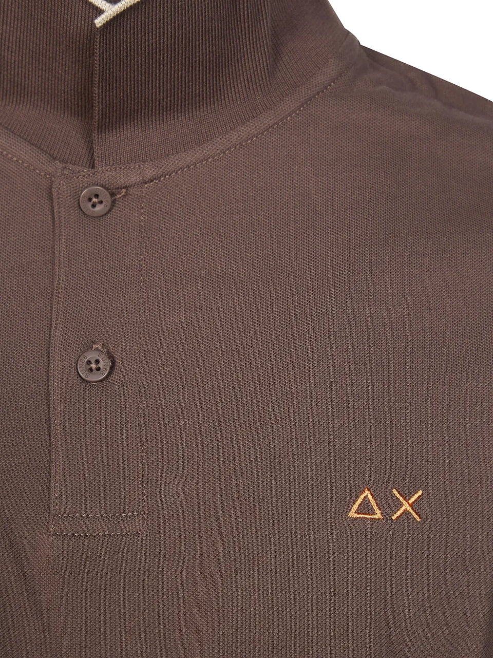 contrast-trim polo shirt