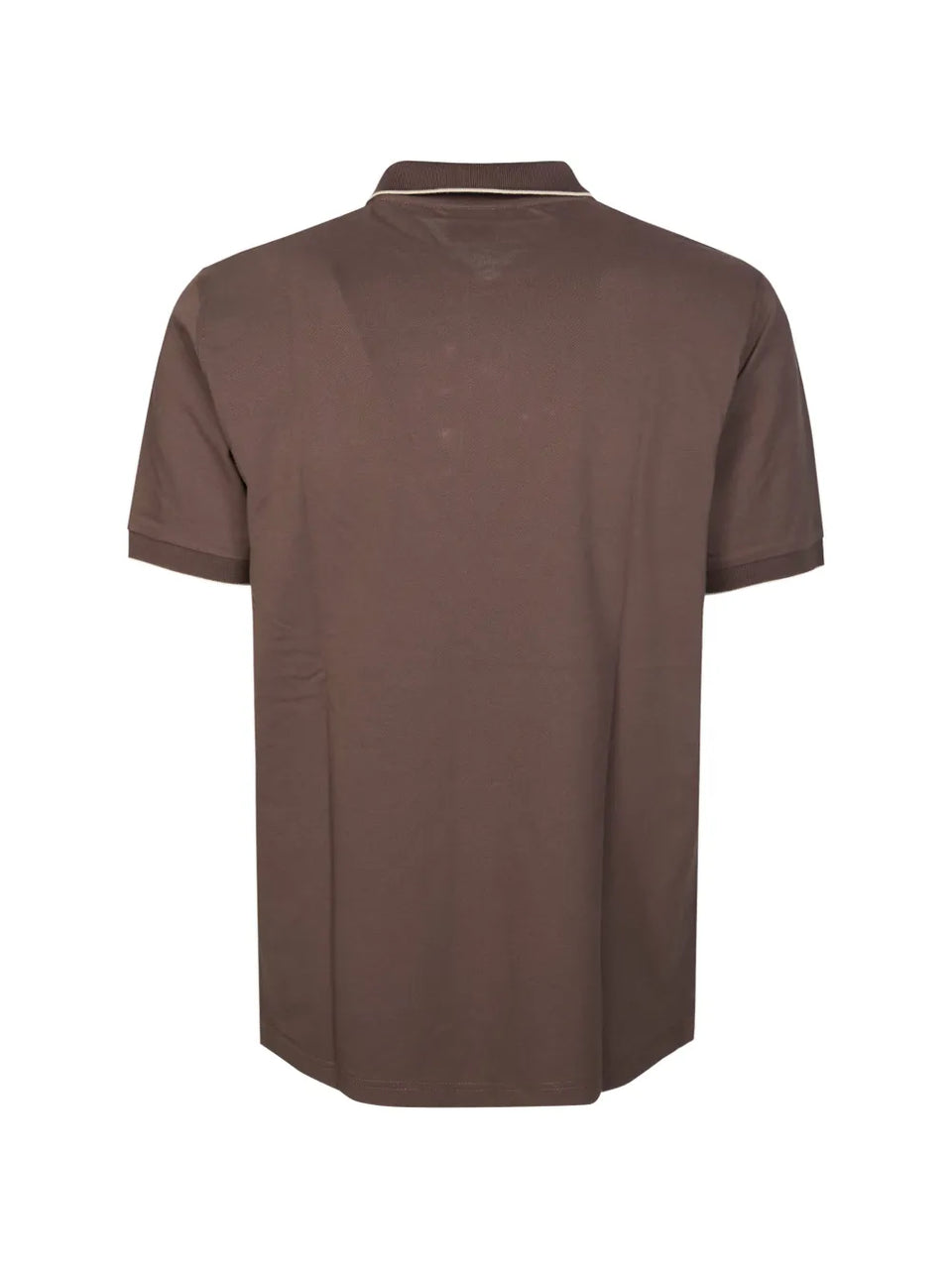 contrast-trim polo shirt