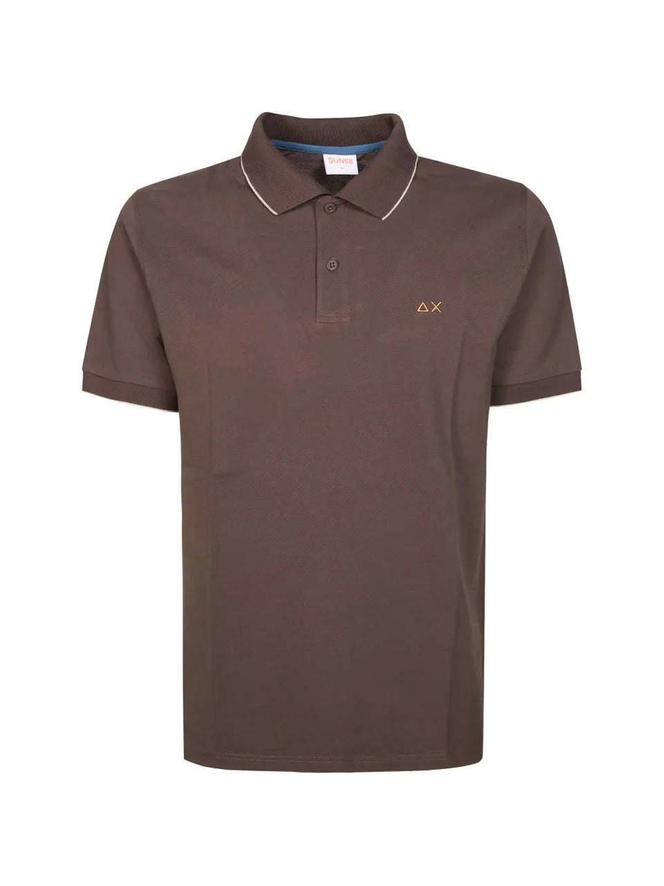 contrast-trim polo shirt