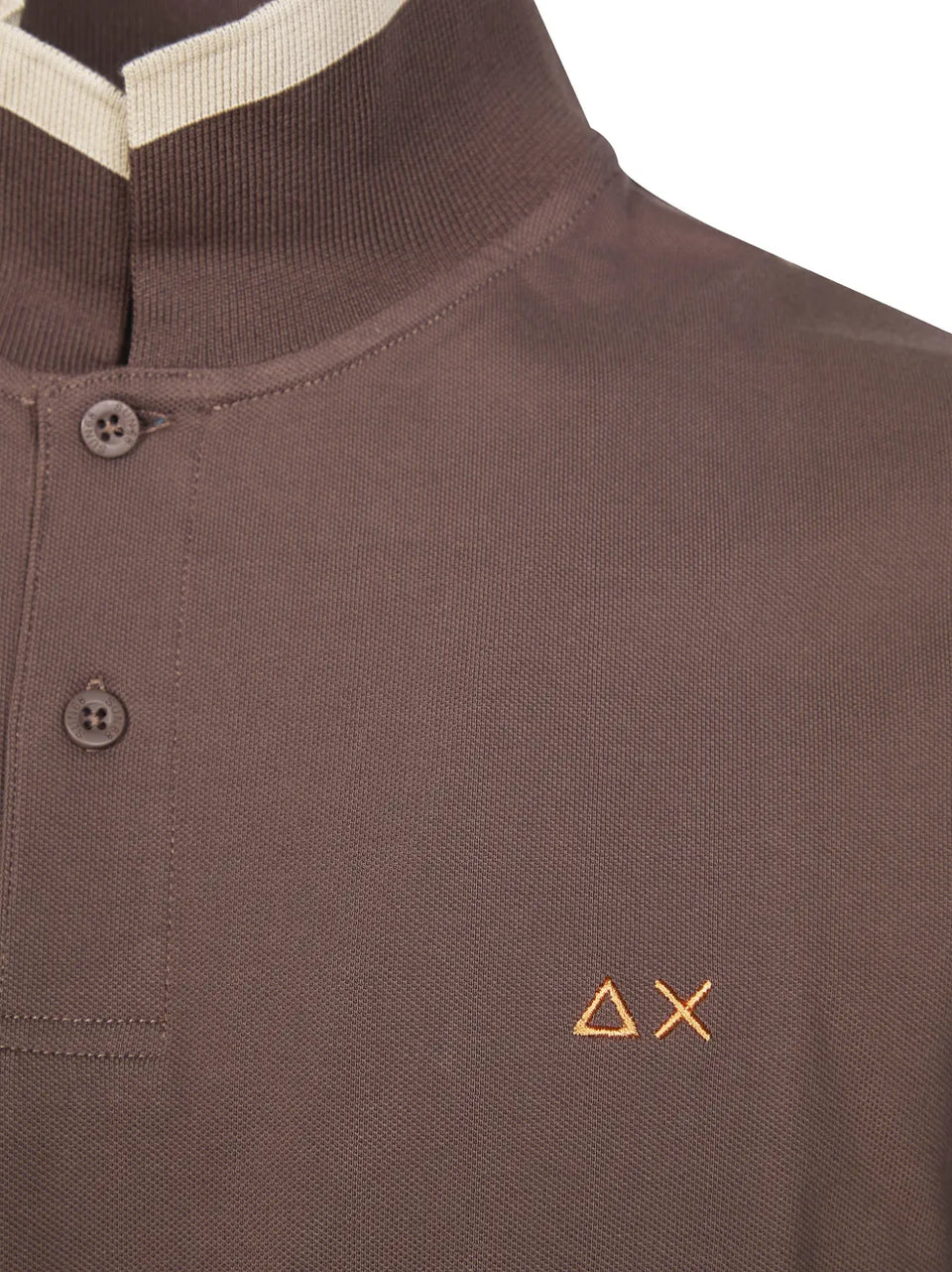 contrast-trim polo shirt