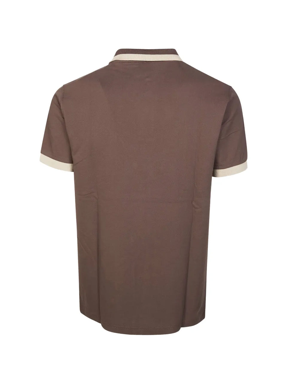 contrast-trim polo shirt
