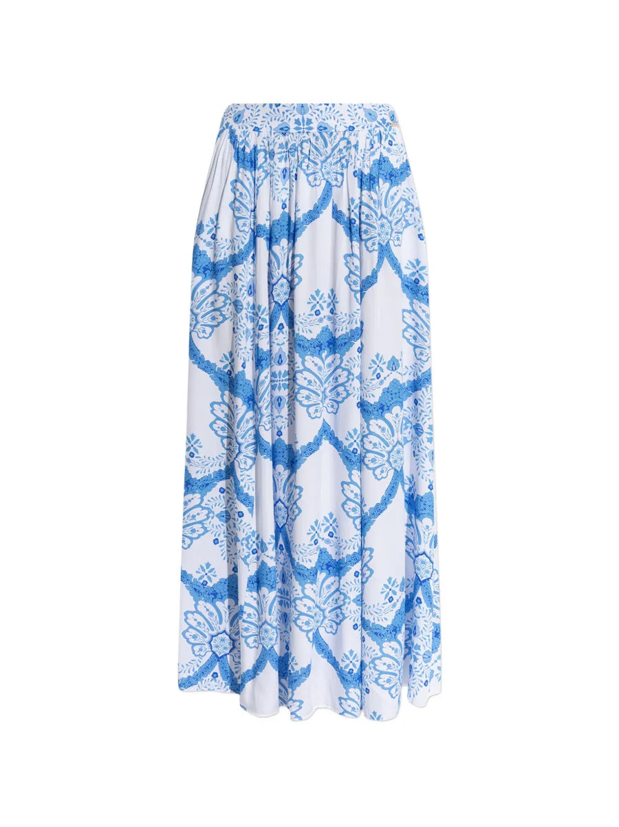 Shiloh floral-print skirt