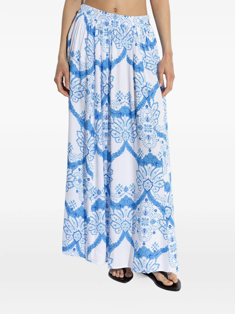 Shiloh floral-print skirt