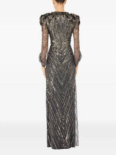 Xenia sequin-embellished maxi dress