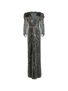 Xenia sequin-embellished maxi dress