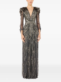 Xenia sequin-embellished maxi dress