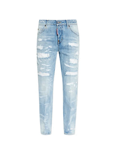distressed rainbow trousers