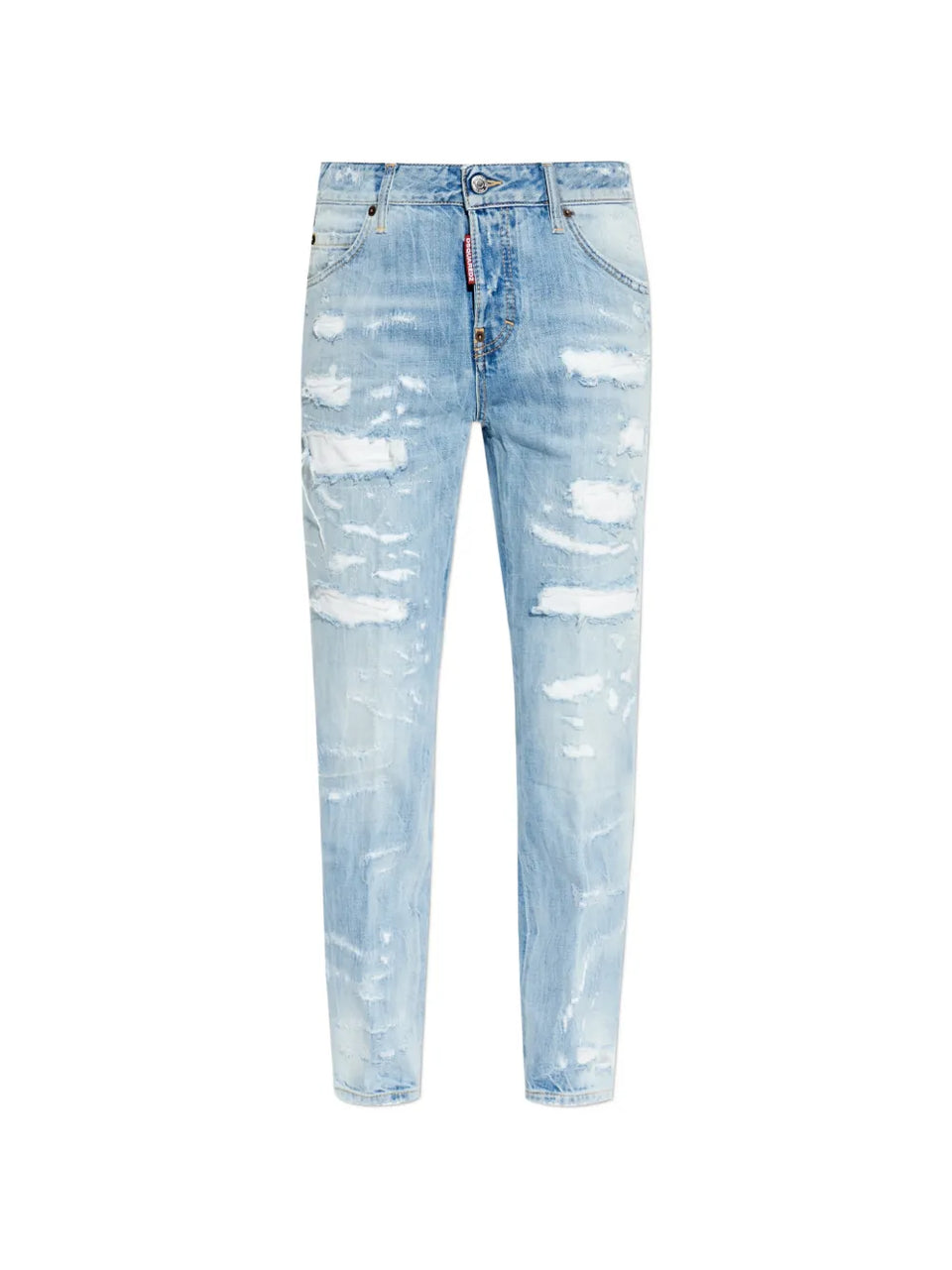 distressed rainbow trousers