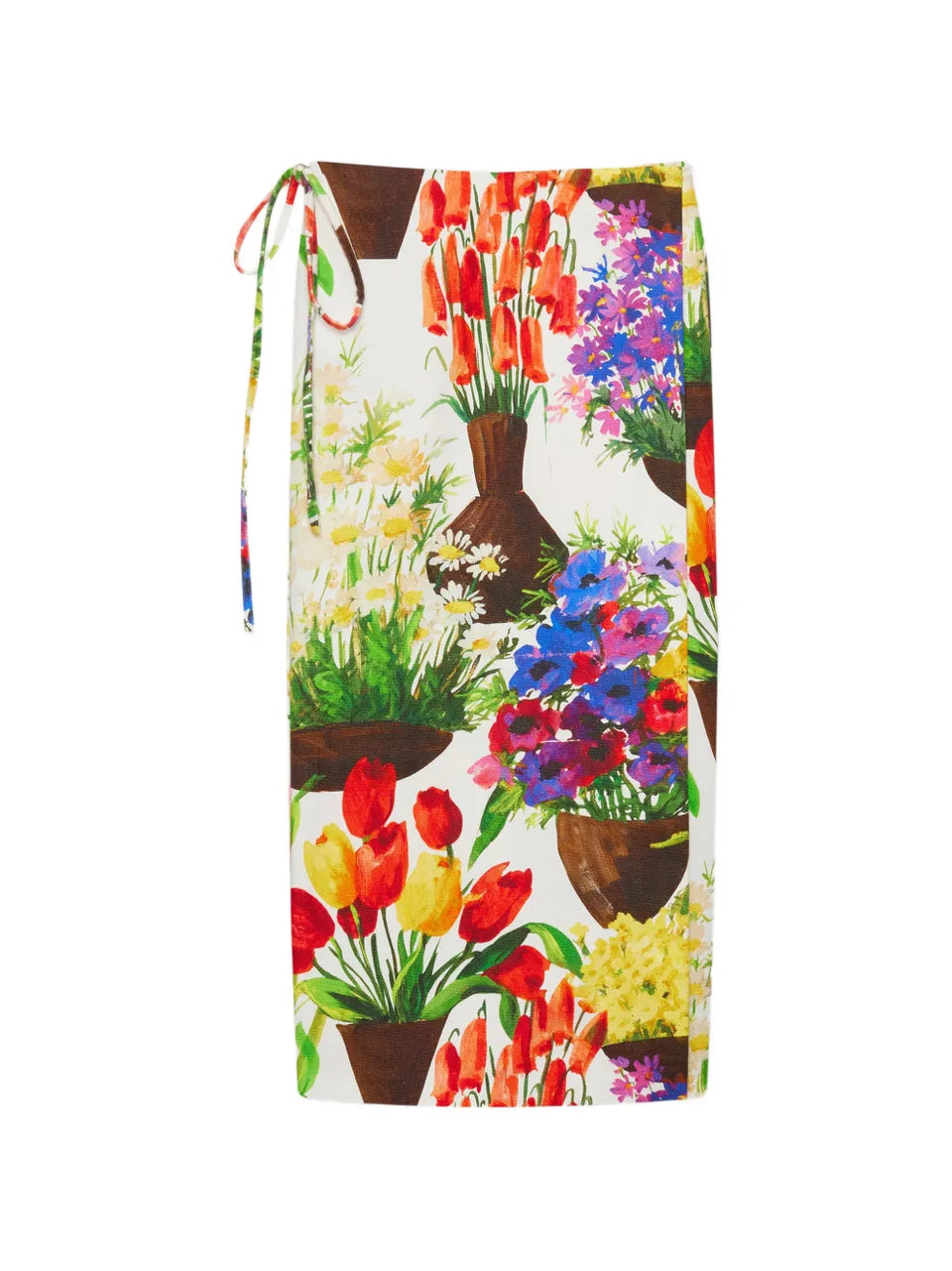 Floral Print Midi Skirt