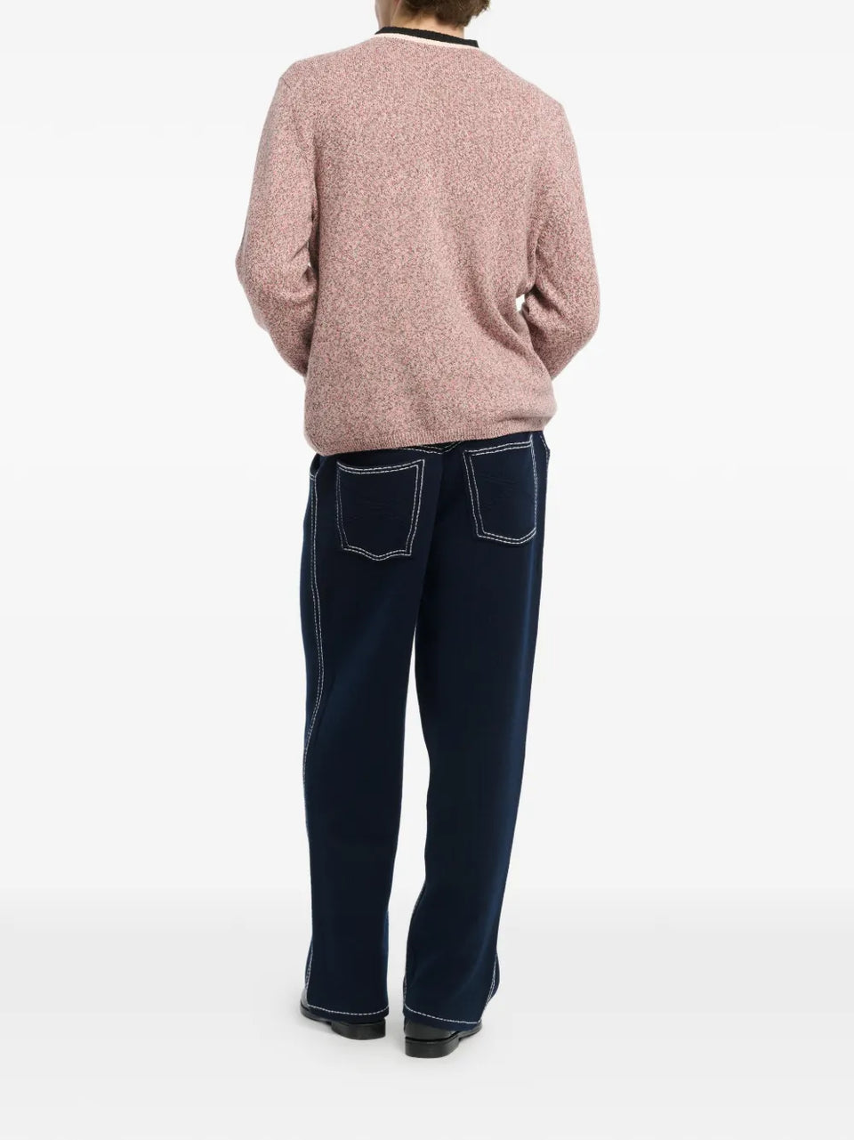 V-neck buttoned cashmere cardigan