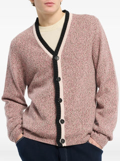 V-neck buttoned cashmere cardigan