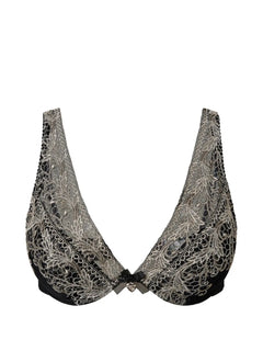 embroidered tulle bralette