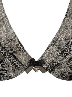 embroidered tulle bralette