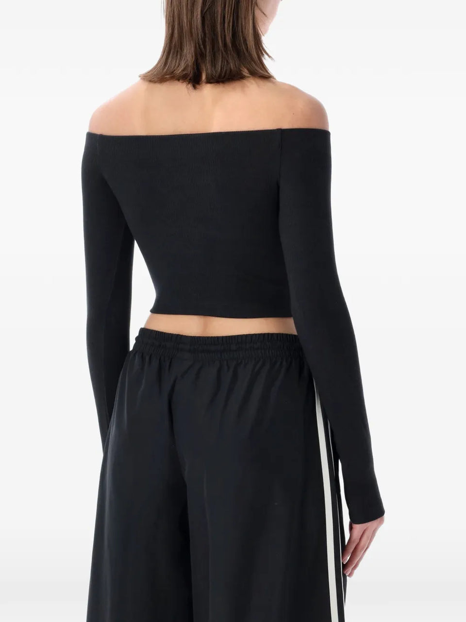 off-shoulder long-sleeve T-Shirt