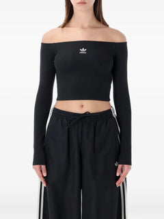 off-shoulder long-sleeve T-Shirt