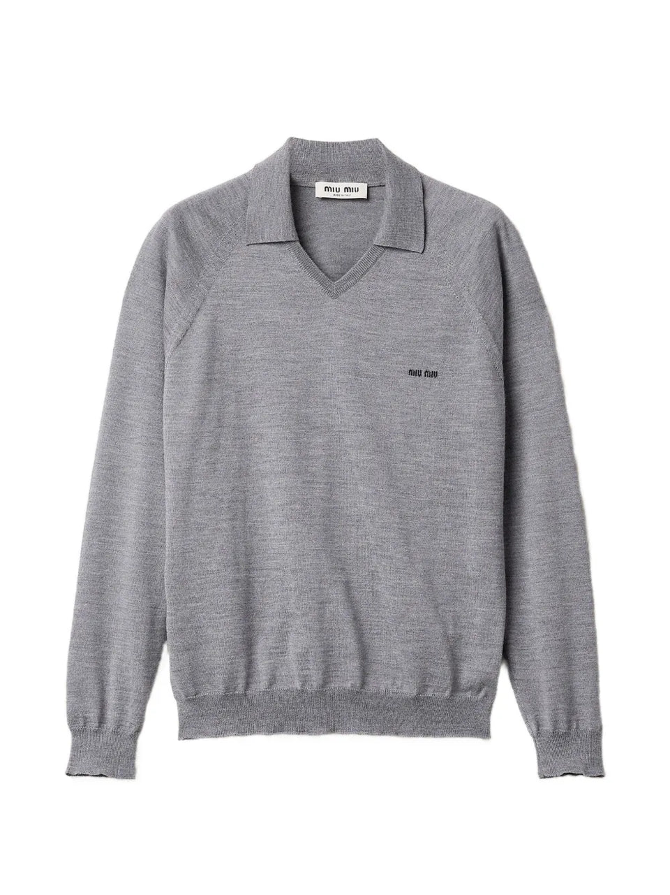 intarsia collared sweater
